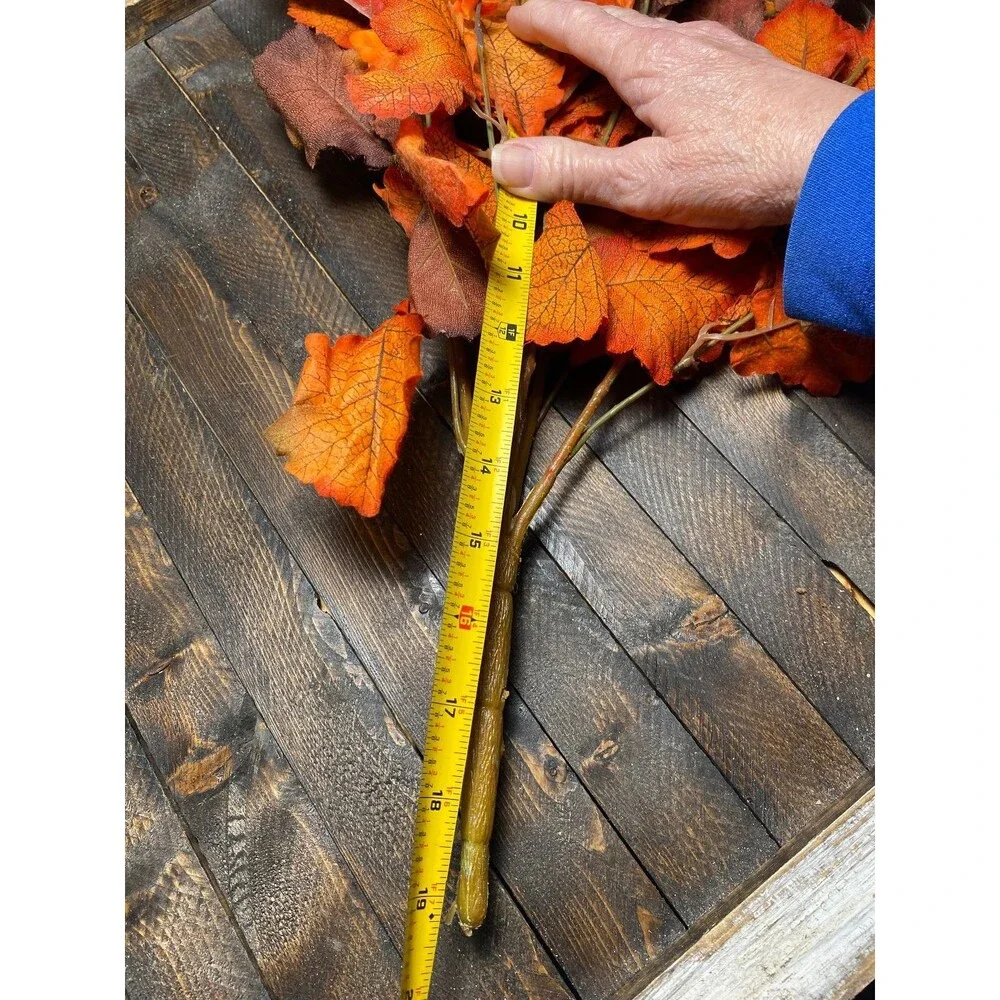 Artificial Fall Foliage Spray Autumn Decorative Stem Berries Pinecones
